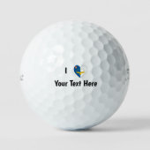 I Love (Azorean Flag Heart) Golfballen (Voorkant)
