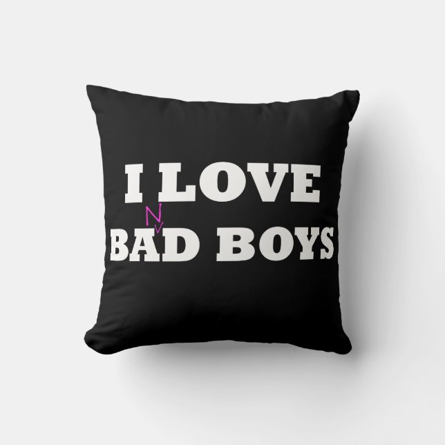 I Love Ba(n)d Boys Argyle Pillow Kussen (Voorkant)
