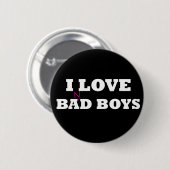I Love Ba(n)d Boys Ronde Button 5,7 Cm (Voorkant /achterkant)