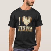 I love Backgammon Board Games T-shirt (Voorkant)
