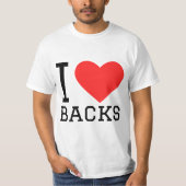 I love backs t-shirt (Voorkant)