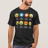 I Love Backyard Chickens Emoji Emoticon Tee Shirt (Voorkant)