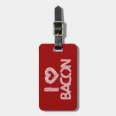 I Love Bacon Bagagelabel (Voorkant verticaal)