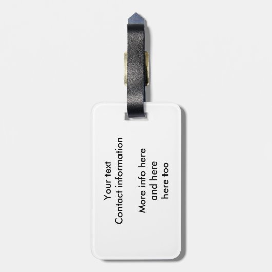 I Love Bacon Bagagelabel (Achterkant verticaal)