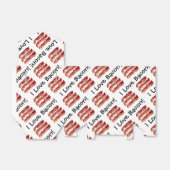 I Love Bacon Bedankdoosjes (Uitgevouwen)