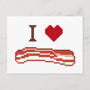 I Love Bacon Briefkaart