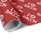 I Love Bacon Cadeaupapier (Rol Hoek)