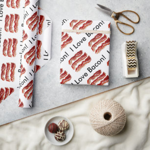 I Love Bacon Cadeaupapier