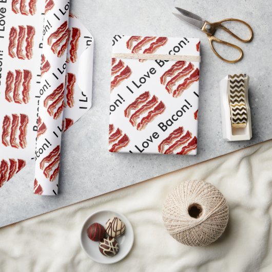 I Love Bacon Cadeaupapier (Crafts)