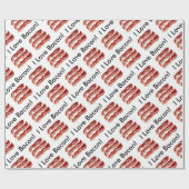I Love Bacon Cadeaupapier (Vlak)
