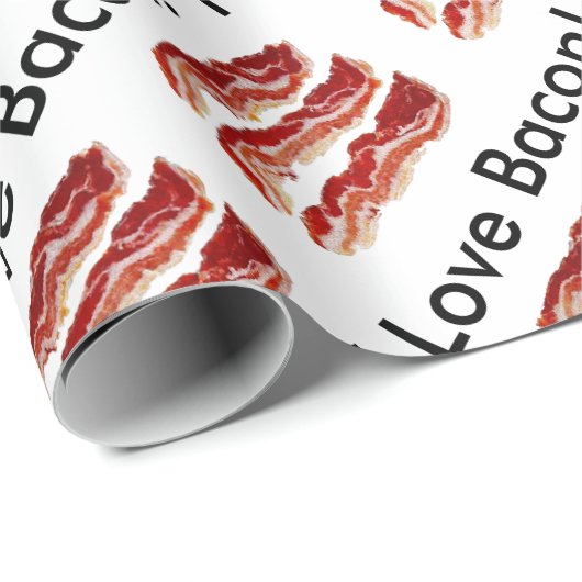 I Love Bacon Cadeaupapier (Rol Hoek)