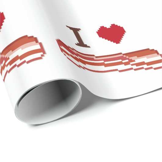 I Love Bacon Cadeaupapier (Rol Hoek)