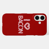 I Love Bacon Case-Mate iPhone Case (Achterkant (horizontaal))