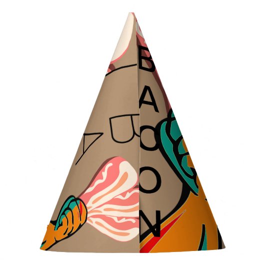 I love bacon feesthoedjes (Achterkant)