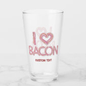 I Love Bacon Glas (Achterkant)