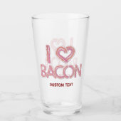 I Love Bacon Glas (Voorkant)