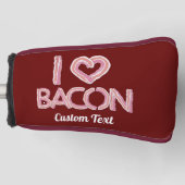 I Love Bacon Golfheadcover (Voorkant)