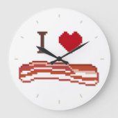 I Love Bacon Grote Klok (Voorkant)