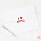 I Love Bacon Hart Sticker (Envelop)
