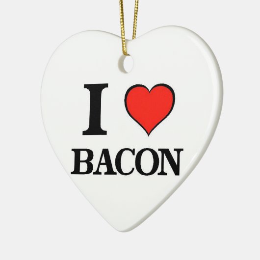 I Love Bacon Keramisch Ornament (Links)