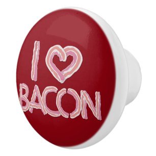 I Love Bacon Keramische Knop