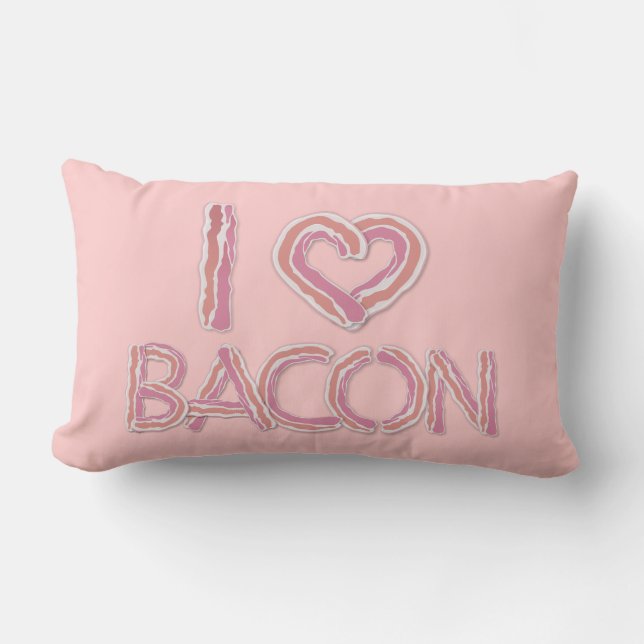 I Love Bacon Kussen (Voorkant)