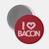 I Love Bacon Magneet (Voorkant / Achterkant)