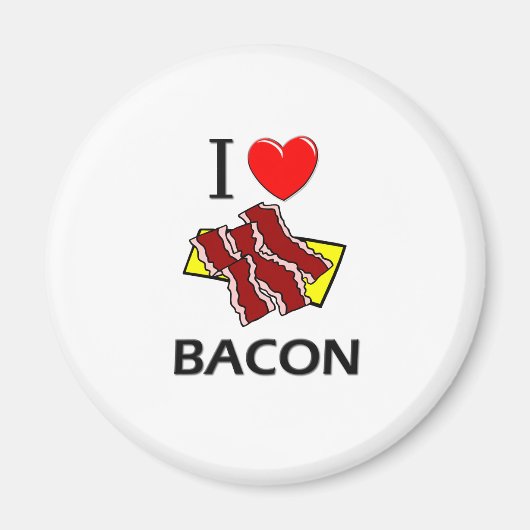 I Love Bacon Magneet (Voorkant)