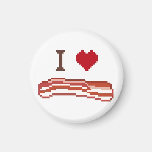 I Love Bacon Magneet (Voorkant)