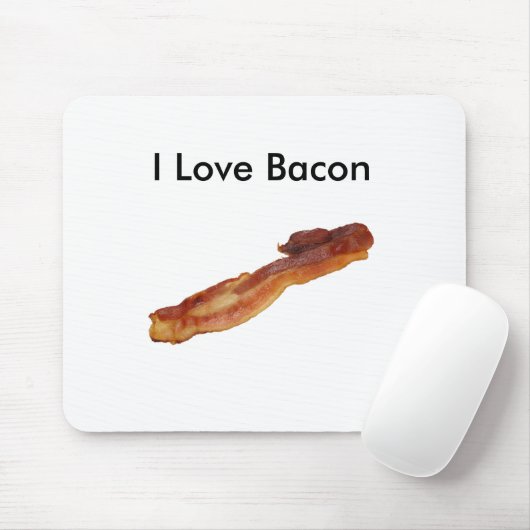 I Love Bacon Mousepad Muismat (Met muis)