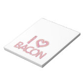 I Love Bacon Notitieblok (Linkerzijde)