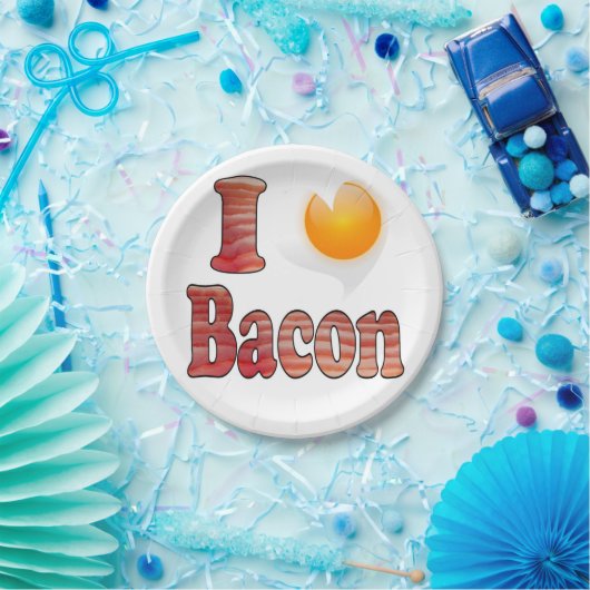 I Love Bacon Paper Bord (Feest)