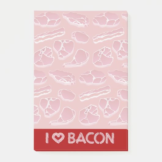 I Love Bacon Post-it® Notes (Voorkant)