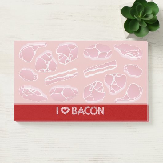 I Love Bacon Post-it® Notes (Kantoor)