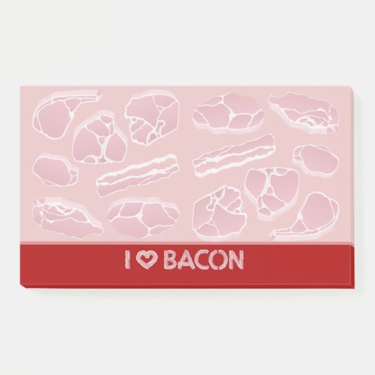 I Love Bacon Post-it® Notes (Voorkant)