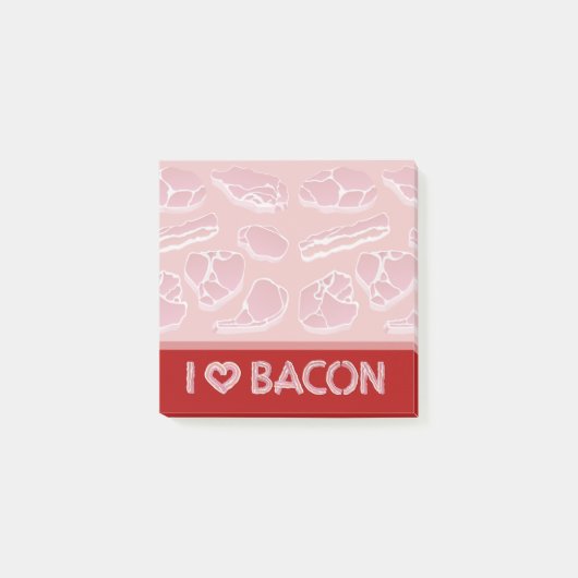 I Love Bacon Post-it® Notes (Voorkant)