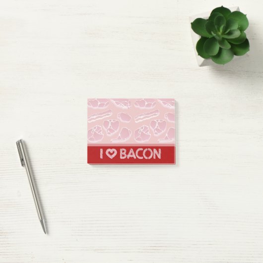 I Love Bacon Post-it® Notes (Kantoor)