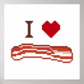I Love Bacon Poster (Voorkant)