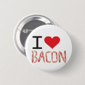 I Love Bacon Ronde Button 5,7 Cm (Voorkant /achterkant)