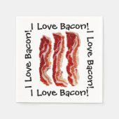 I Love Bacon Servetten (Voorkant)
