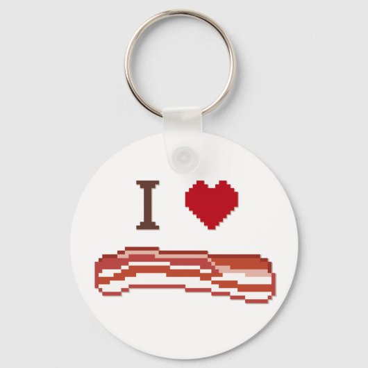I Love Bacon Sleutelhanger (Voorkant)