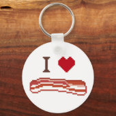 I Love Bacon Sleutelhanger (Voorkant)
