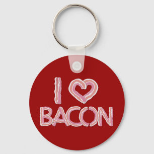 I Love Bacon Sleutelhanger