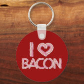 I Love Bacon Sleutelhanger (Voorkant)