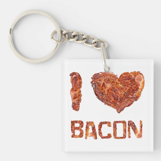 I Love Bacon Sleutelhanger (voorkant)