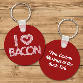 I Love Bacon Sleutelhanger
