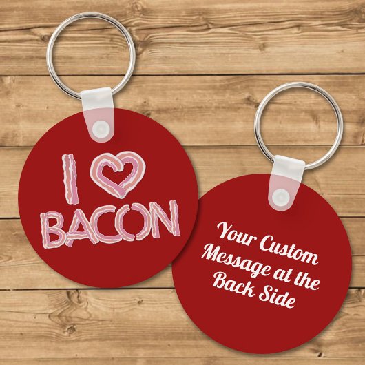 I Love Bacon Sleutelhanger