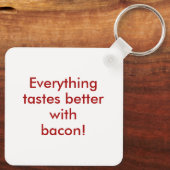 I Love Bacon Sleutelhanger (Achterkant)