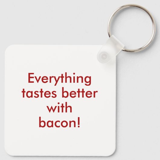 I Love Bacon Sleutelhanger (Achterkant)