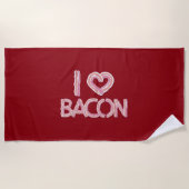 I Love Bacon Strandlaken (Voorkant)